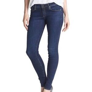 AG Adriano Goldschmied the Legging Super Skinny Jeans Size 30 EUC Low Rise Blue
